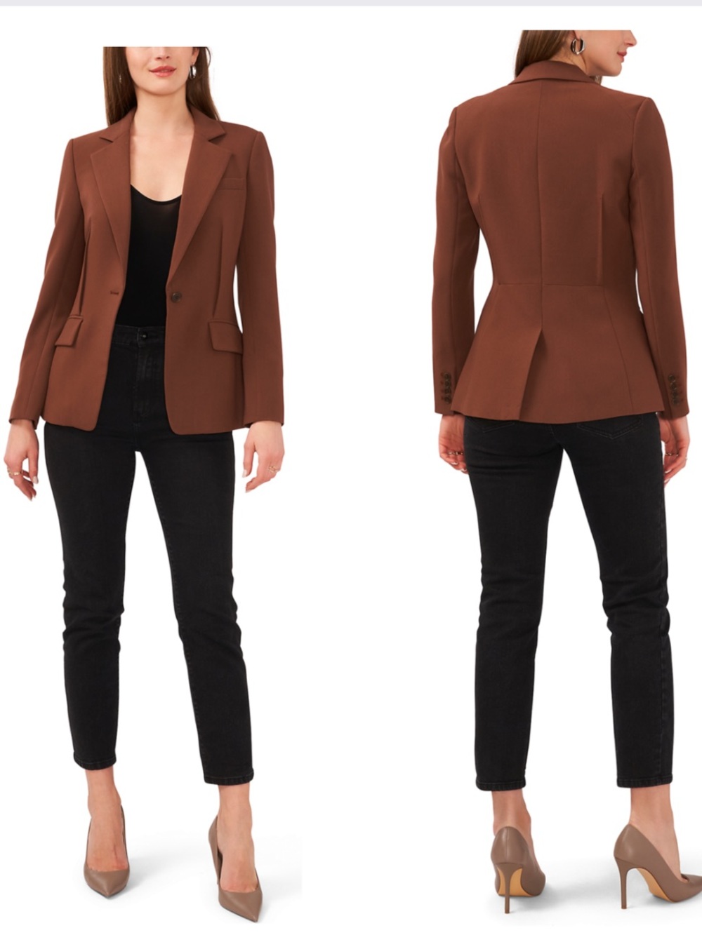 1. State Dart Classic Chocolate Women's Blazer
